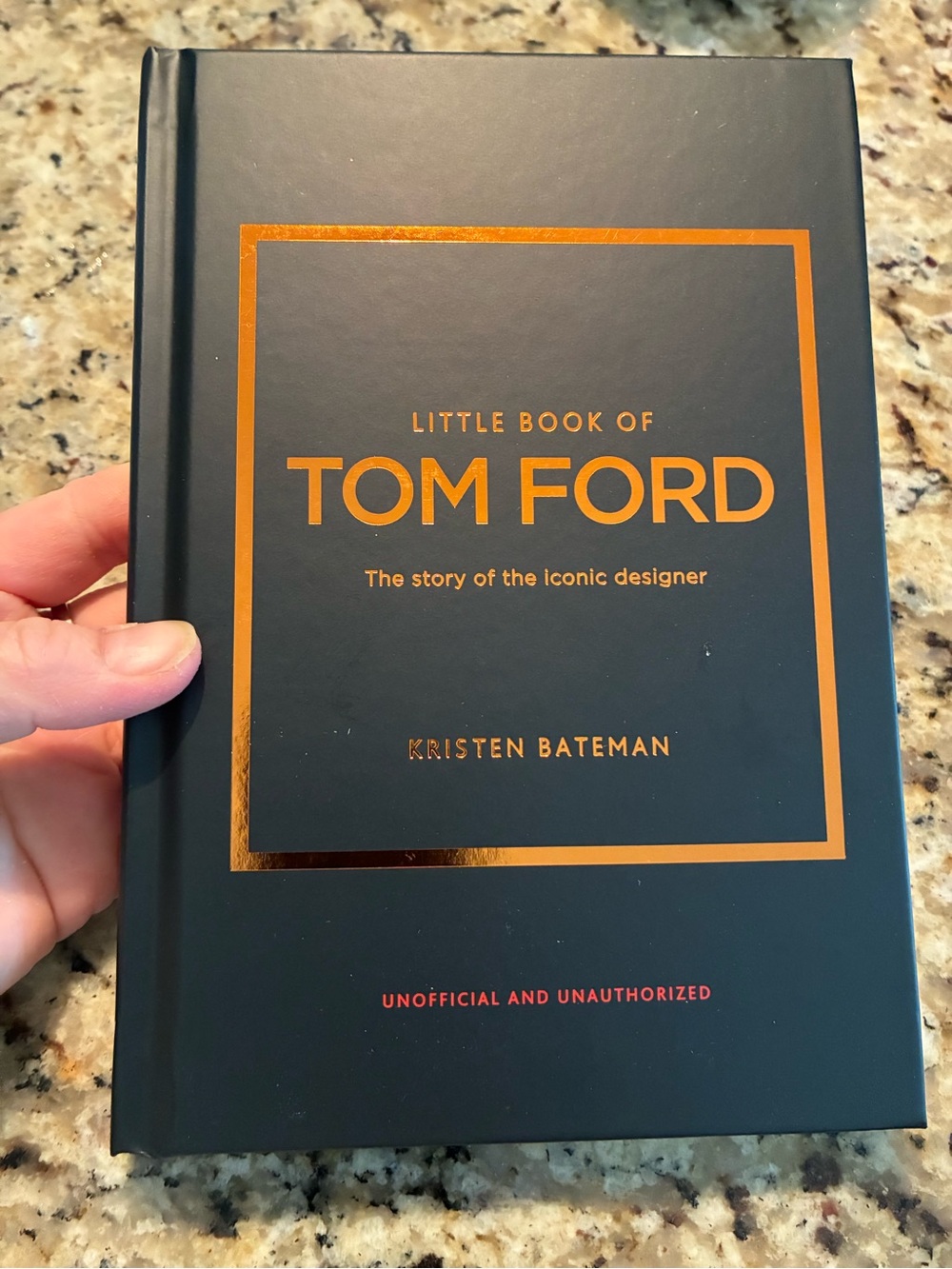 Tom Ford Black Hardcover with Red Text